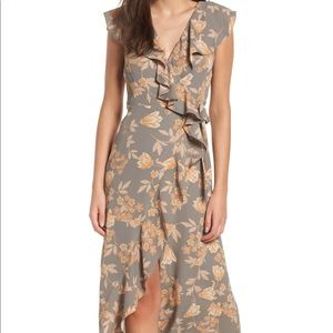 Leith Ruffle Wrap Maxi Dress